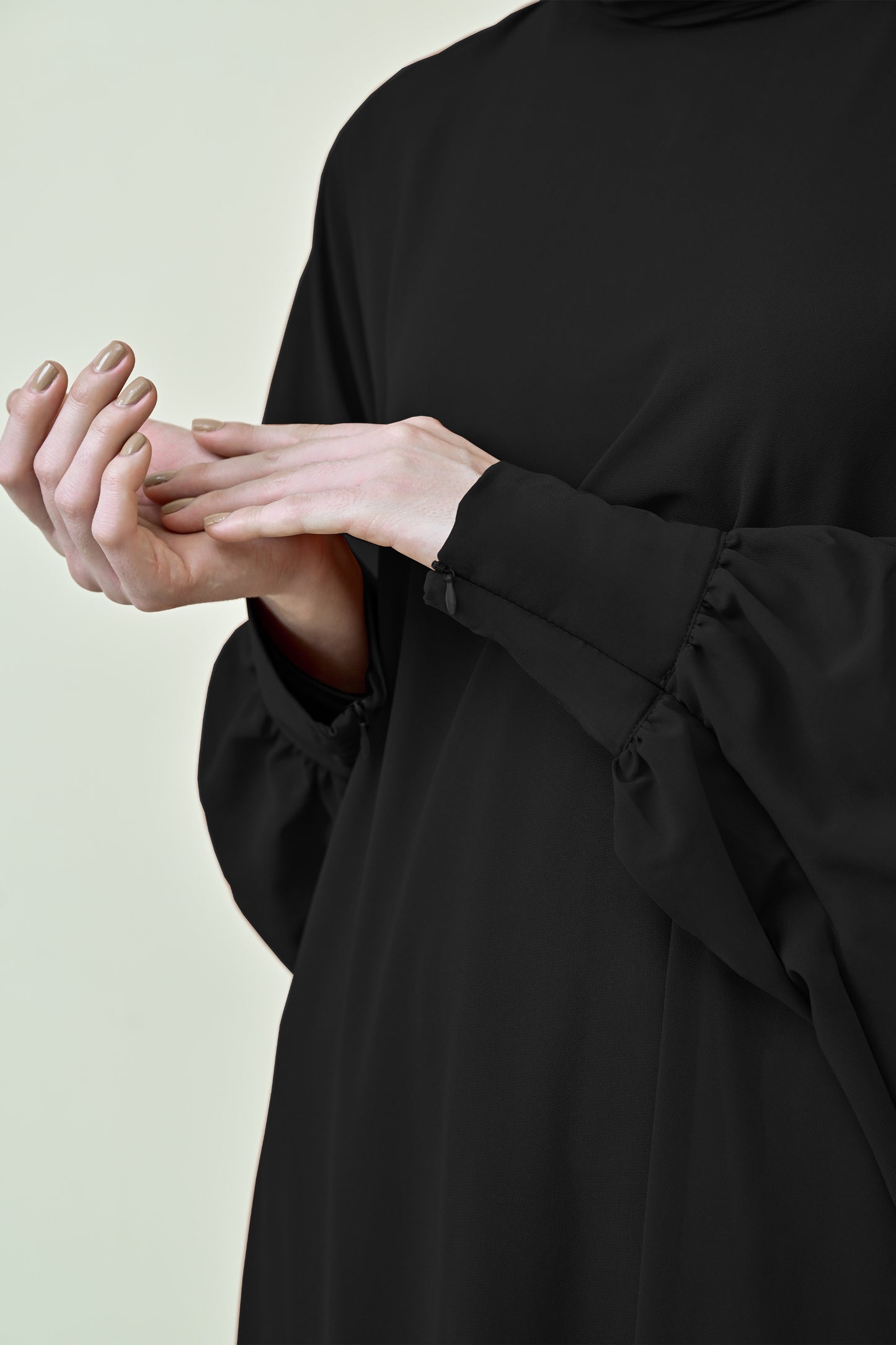 Bloom Chiffon Kaftan - Black