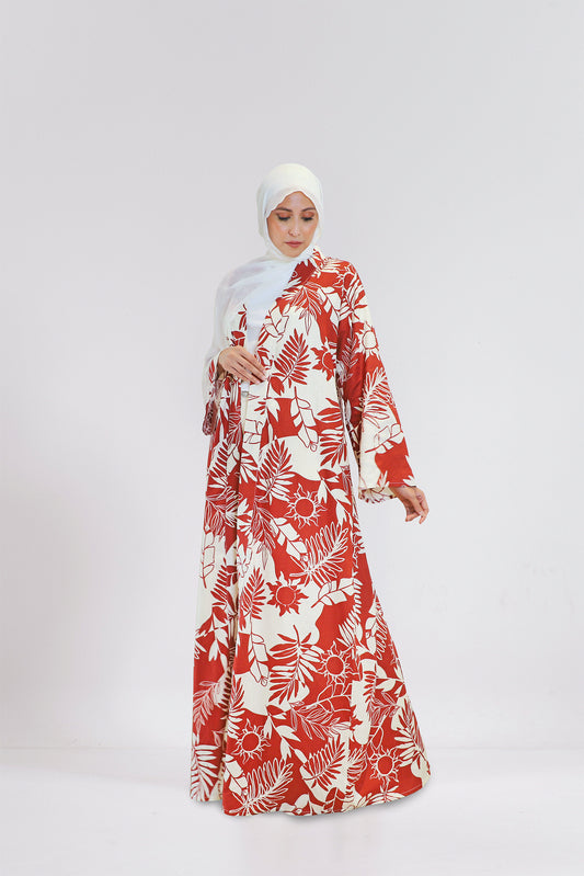 Scarlet Maxi Cardigan - Brick