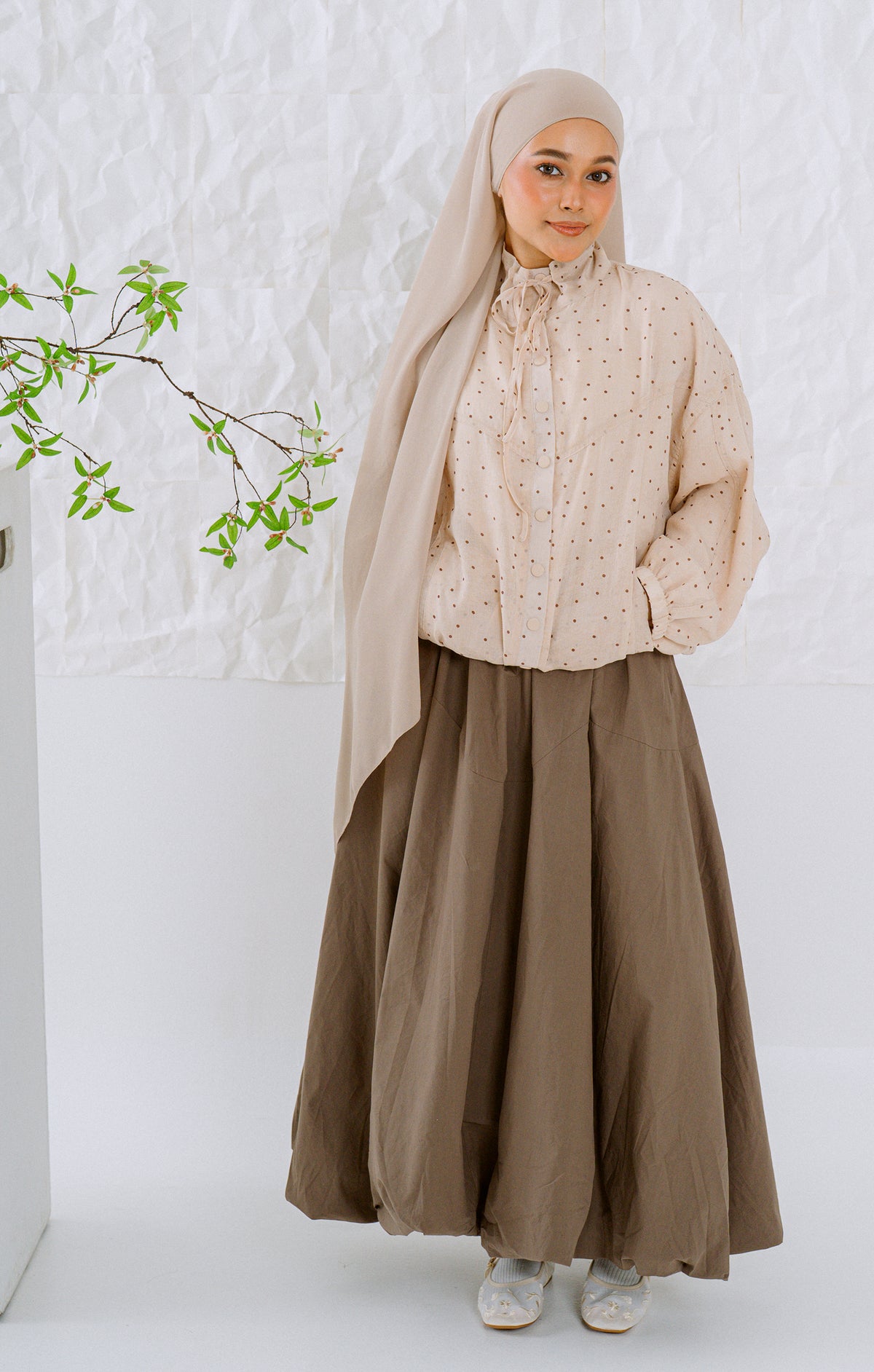KŌDE The Sora Top - Beige