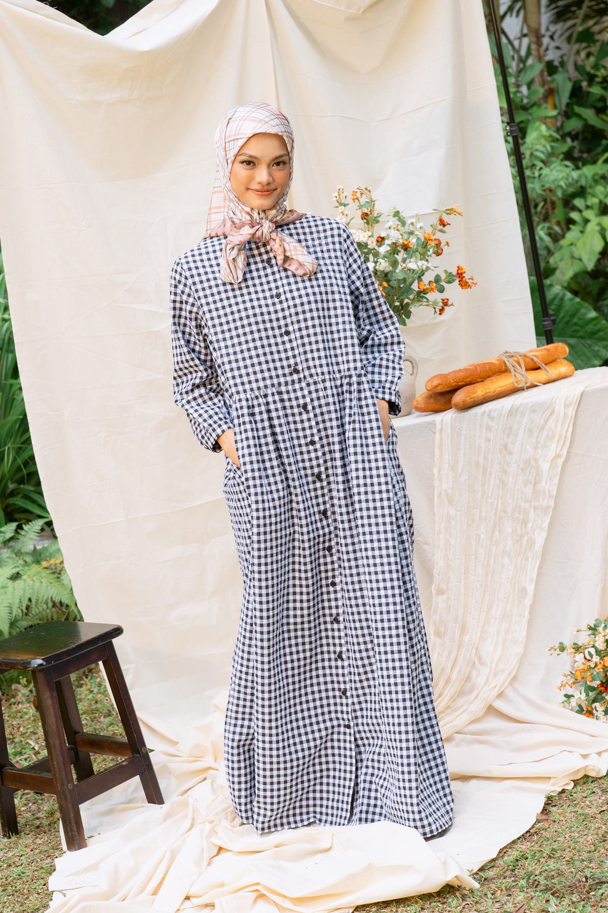 Black Forest - Sugar Gingham Maxi Dress