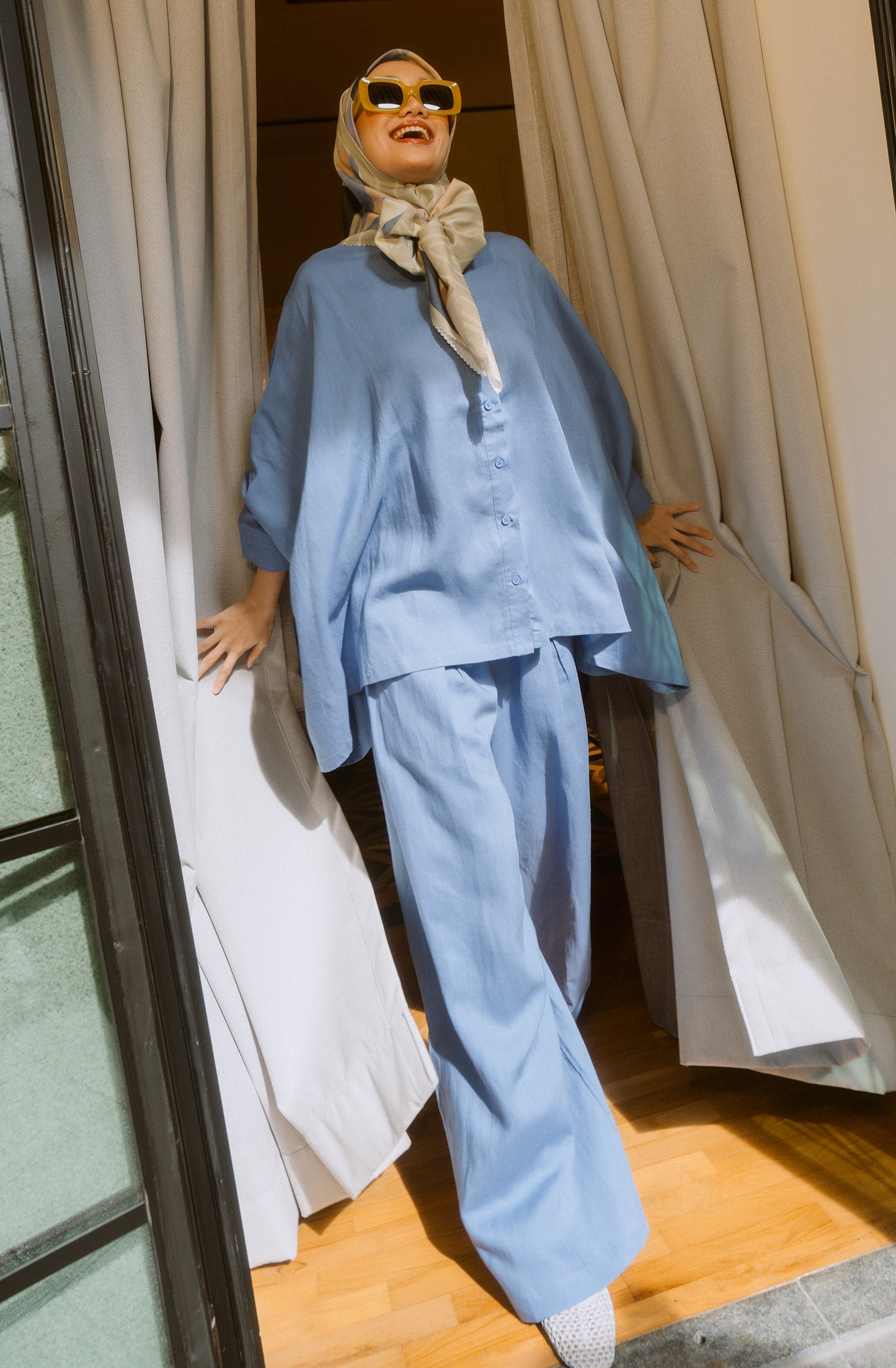 Indigo Poppy Co-ord Set