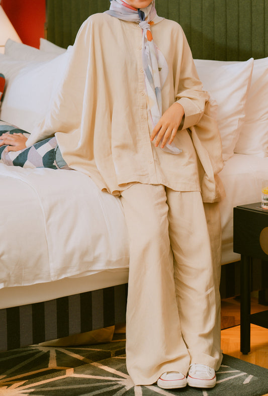 Latte Poppy Co-ord Set