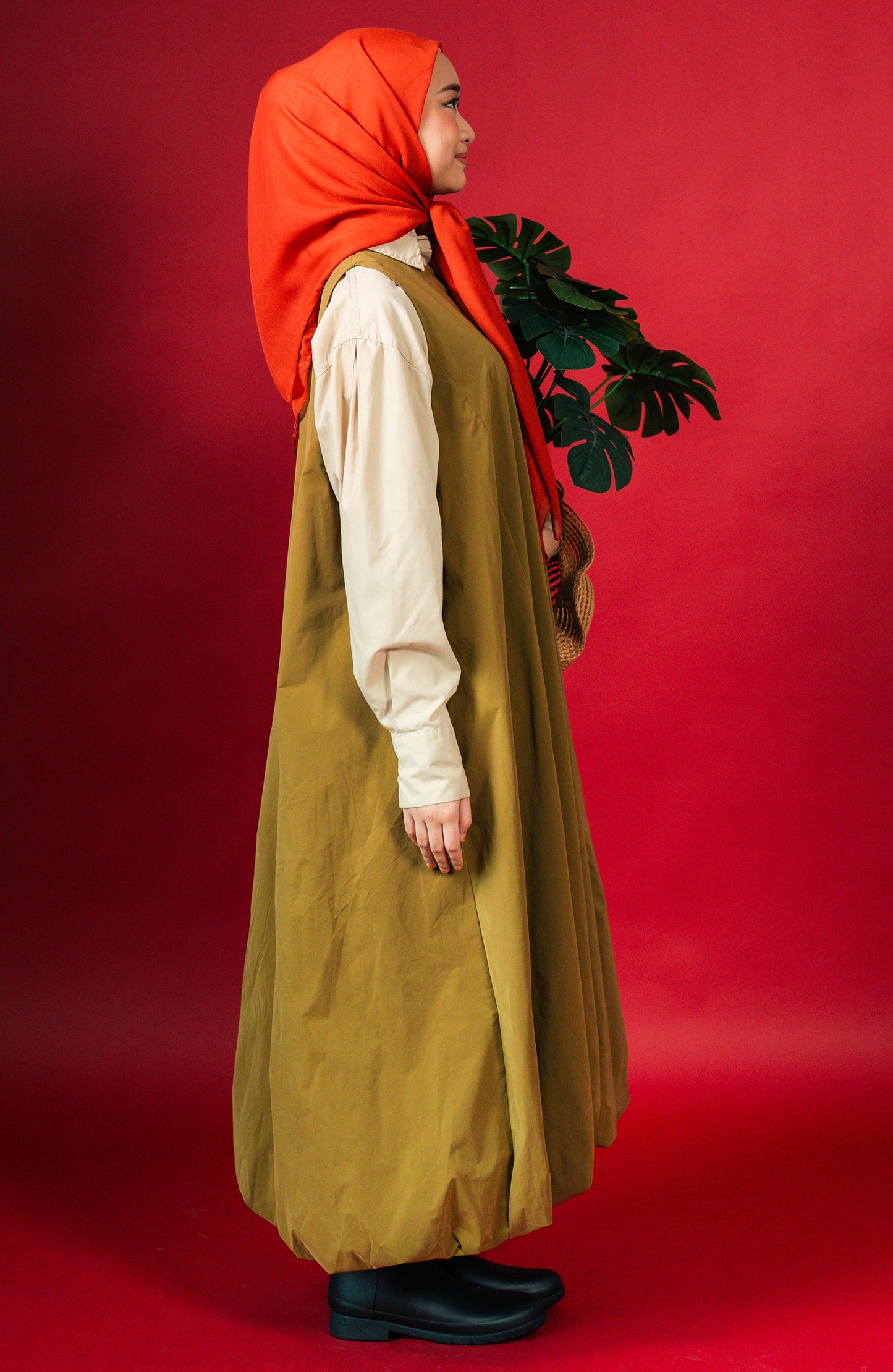 Olive Bubble Dress 2.0