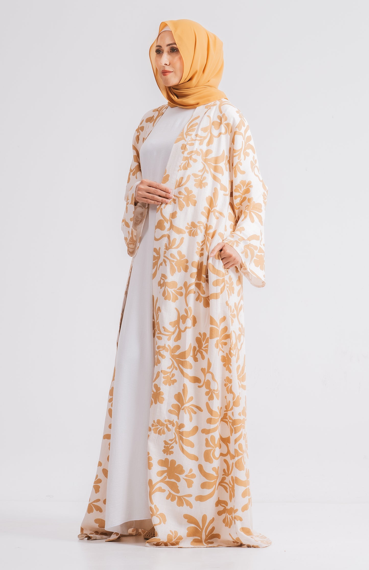 Orlena Maxi Cardigan - Mustard