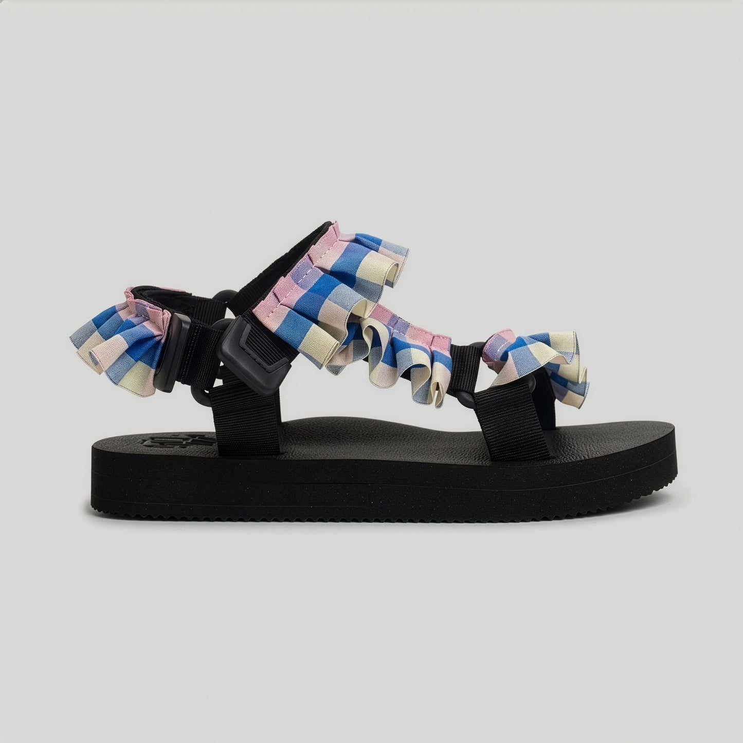(JaeDals X Solulu) Blue Pink Checks Frills
