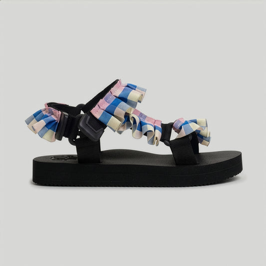 (JaeDals X Solulu) Blue Pink Checks Frills