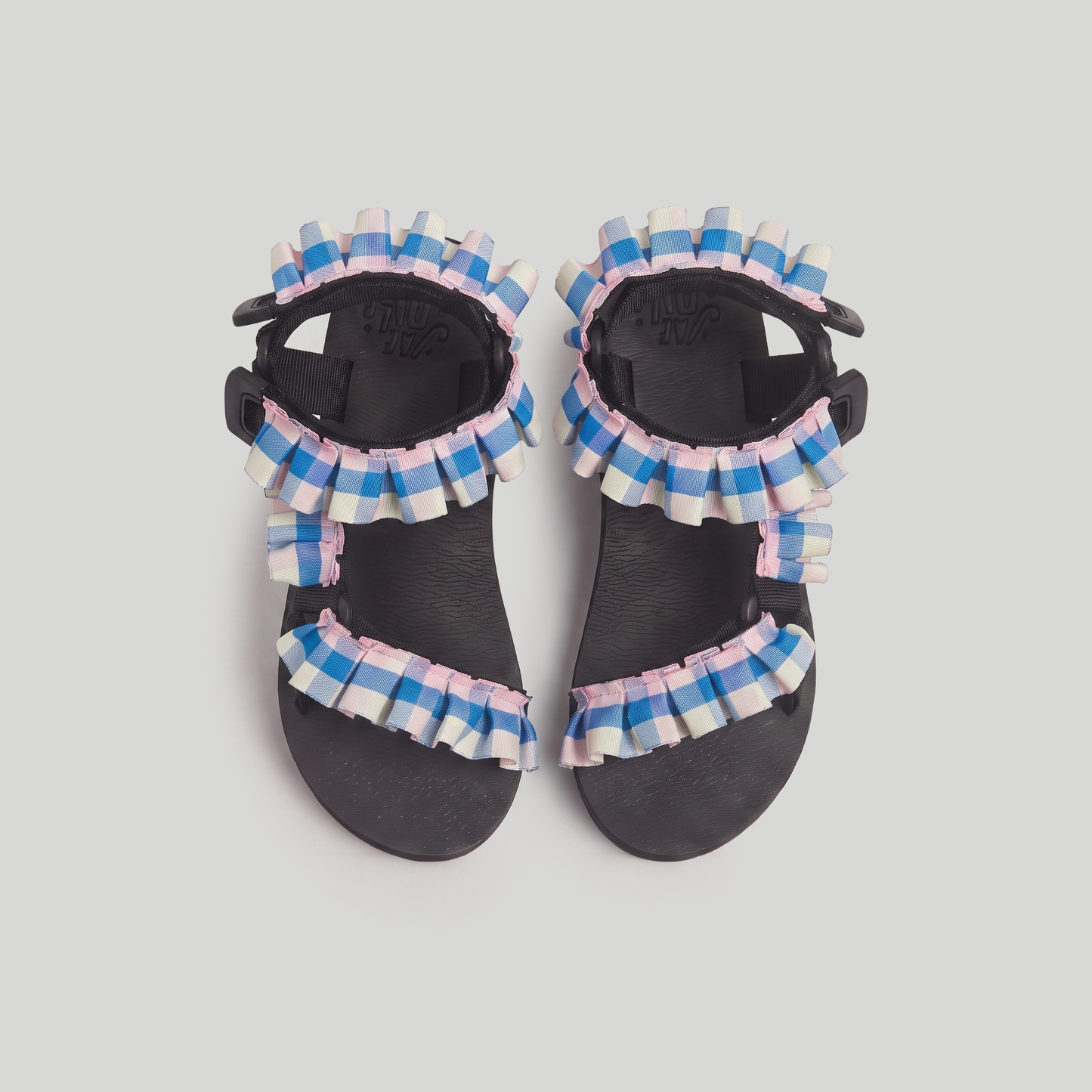 (JaeDals X Solulu) Blue Pink Checks Frills