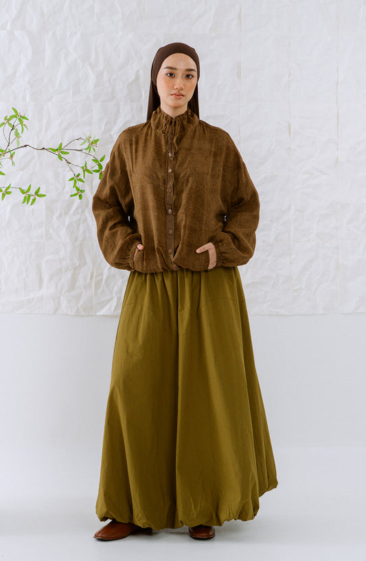 KŌDE The Noya Skirt - Olive