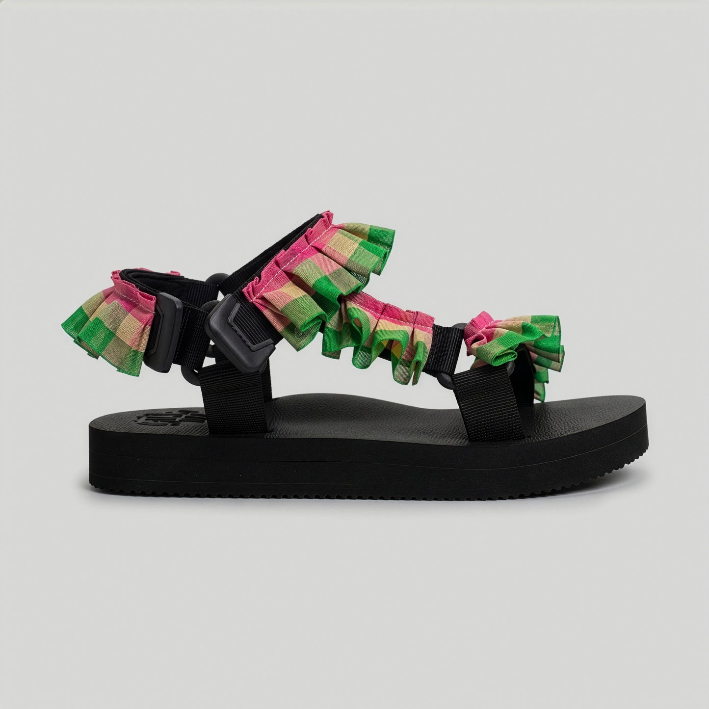 (JaeDals X Solulu) Pink Green Checks Frills