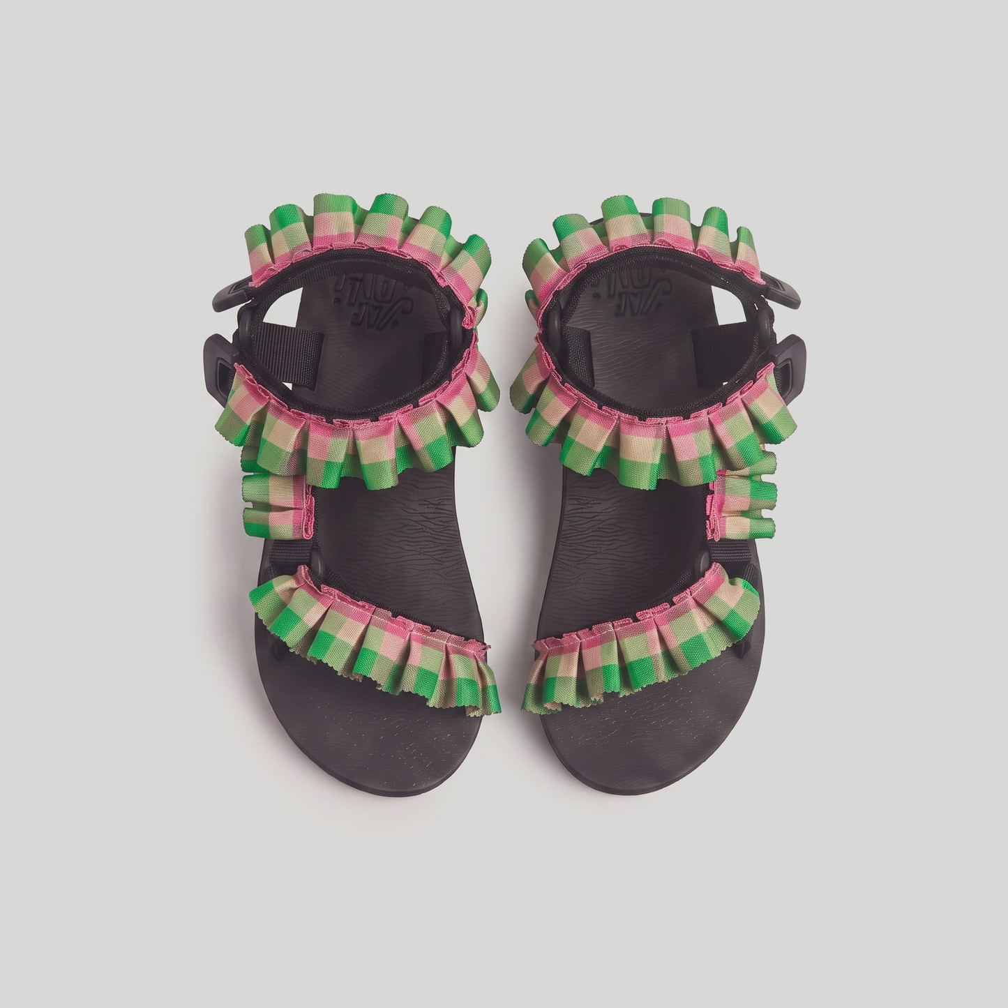 (JaeDals X Solulu) Pink Green Checks Frills