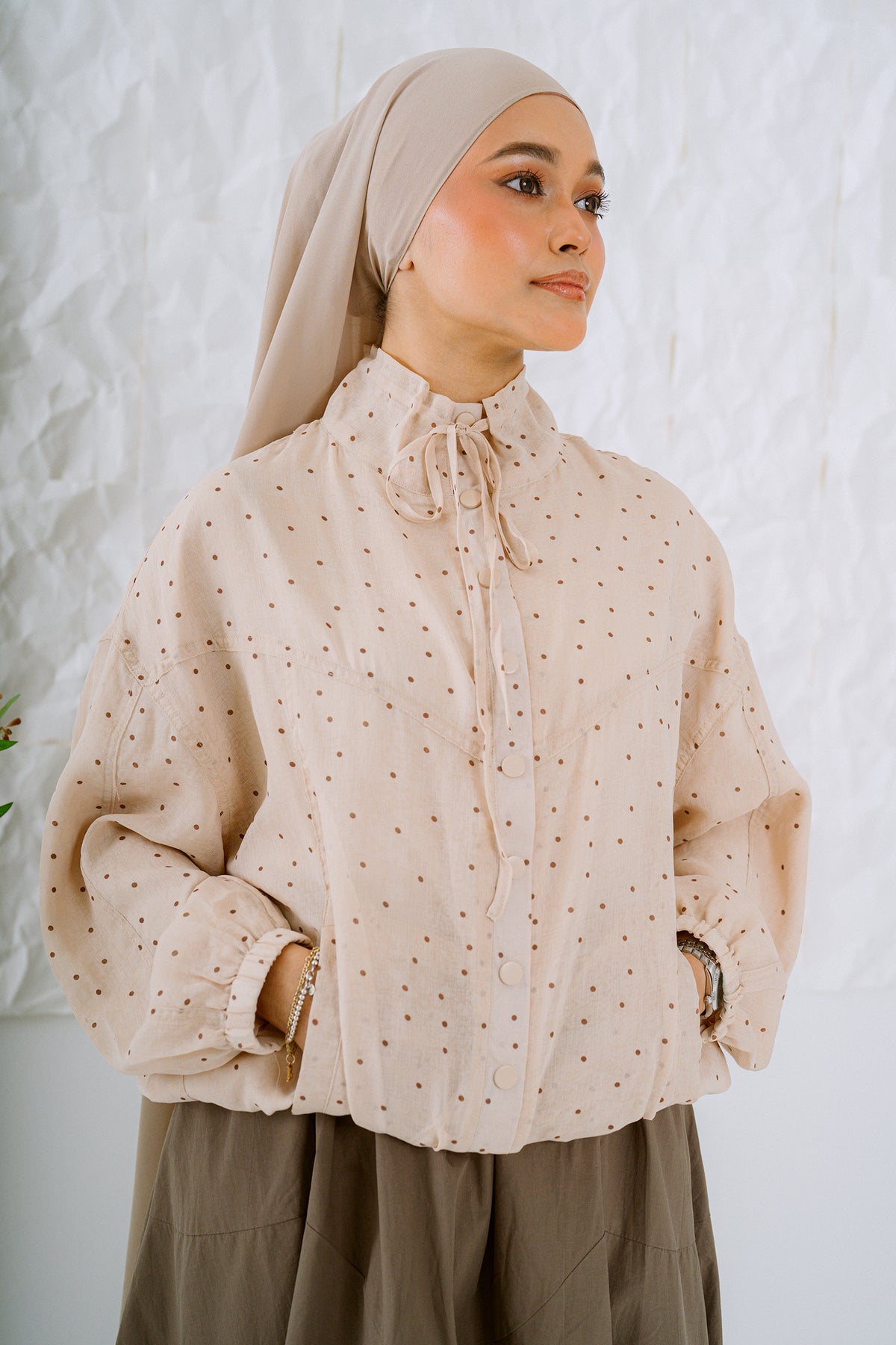 KŌDE The Sora Top - Beige
