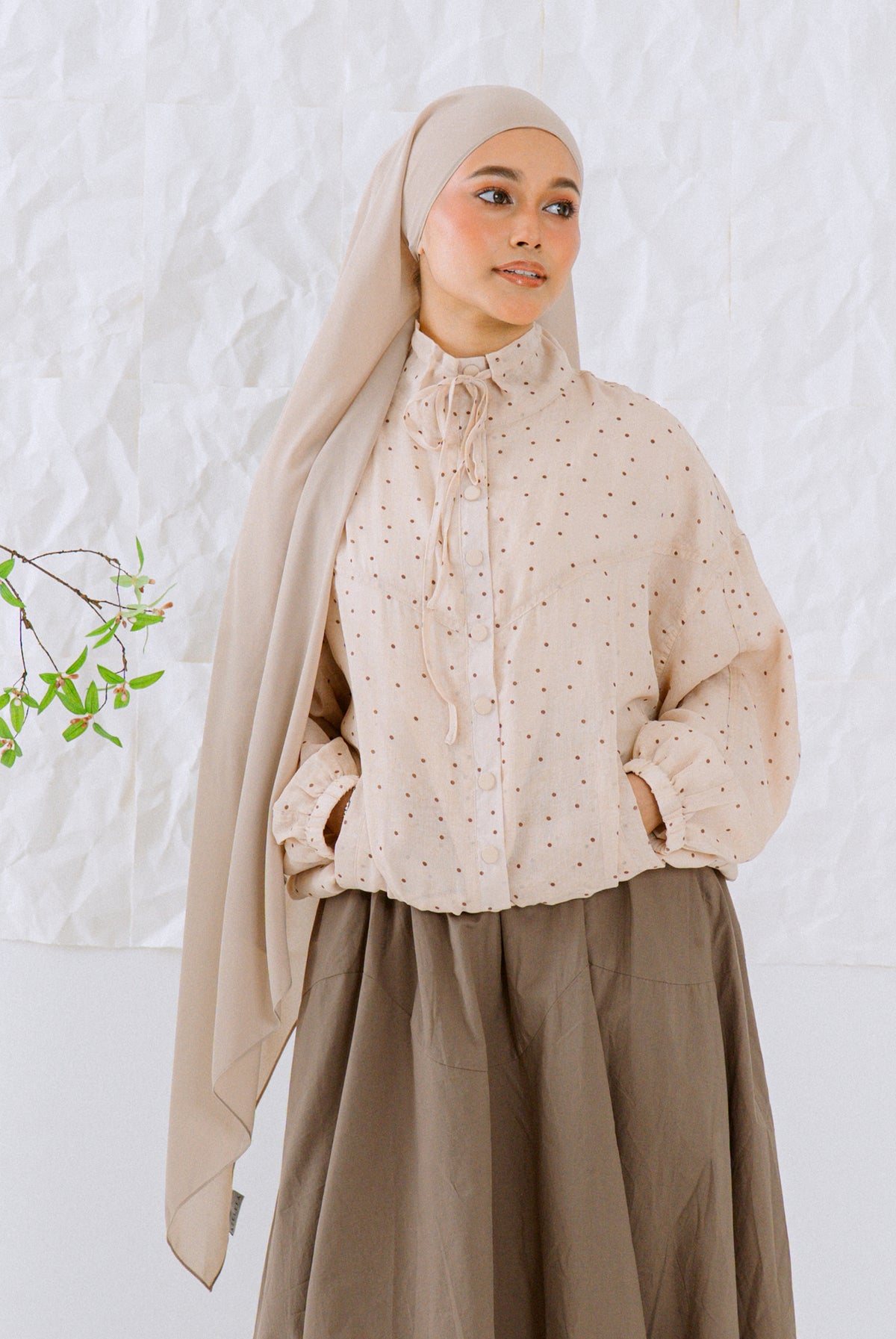 KŌDE The Sora Top - Beige
