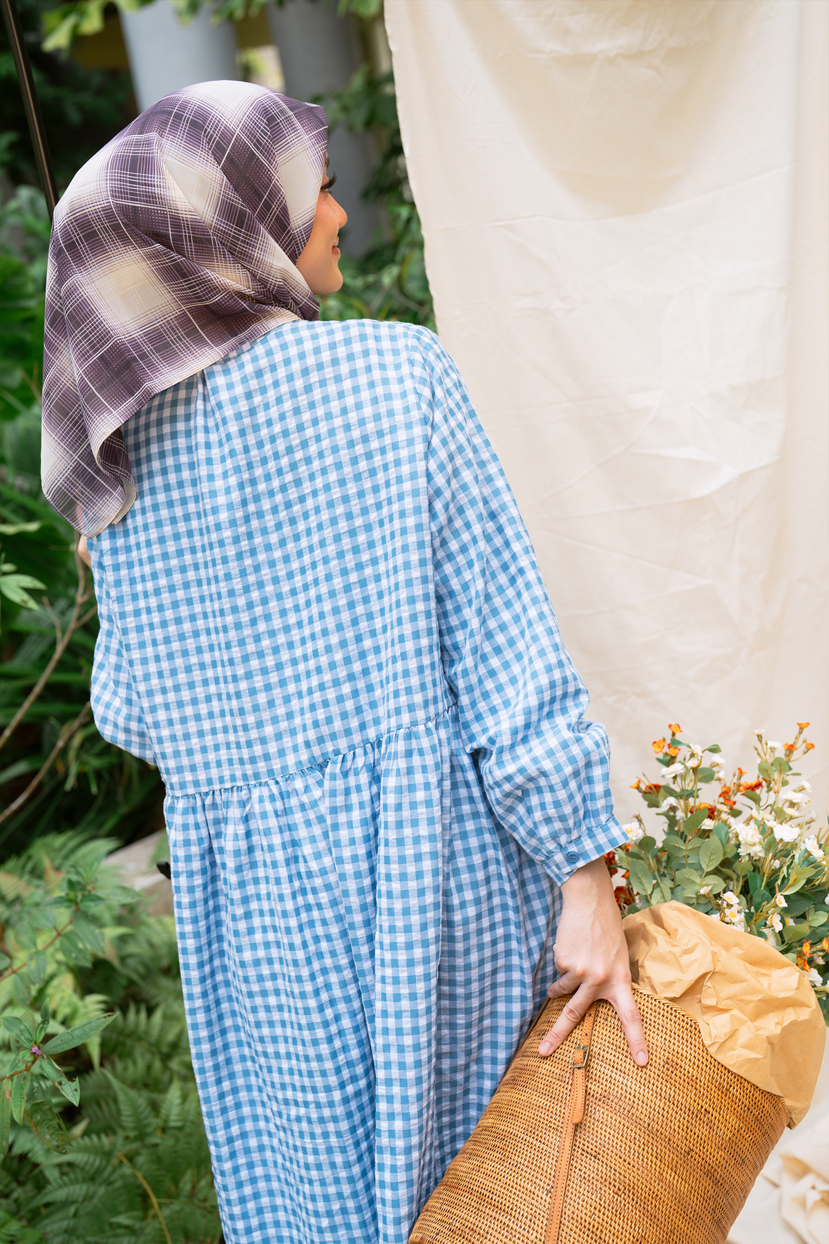 Berry Blast - Sugar Gingham Maxi Dress