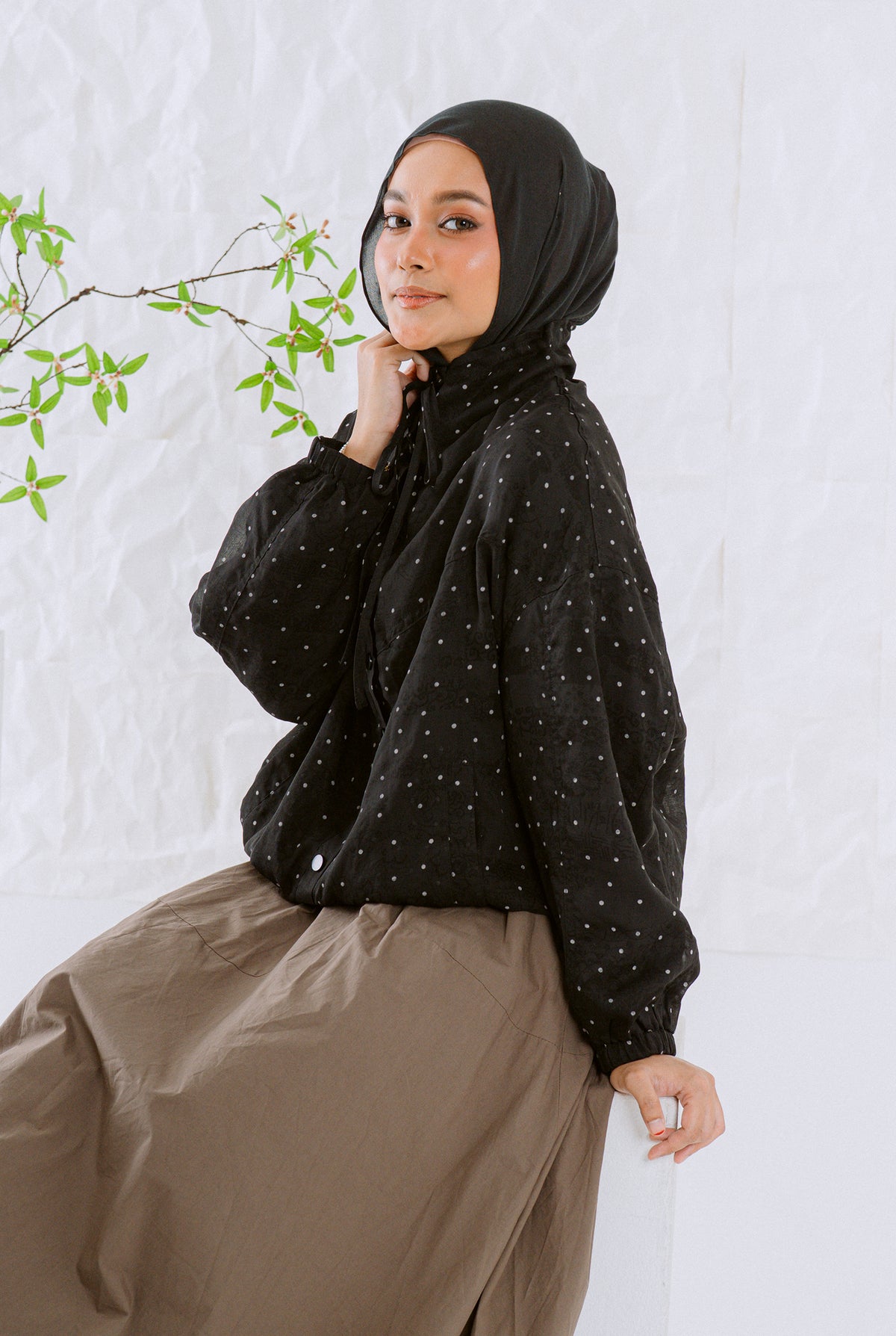KŌDE The Sora Top - Black