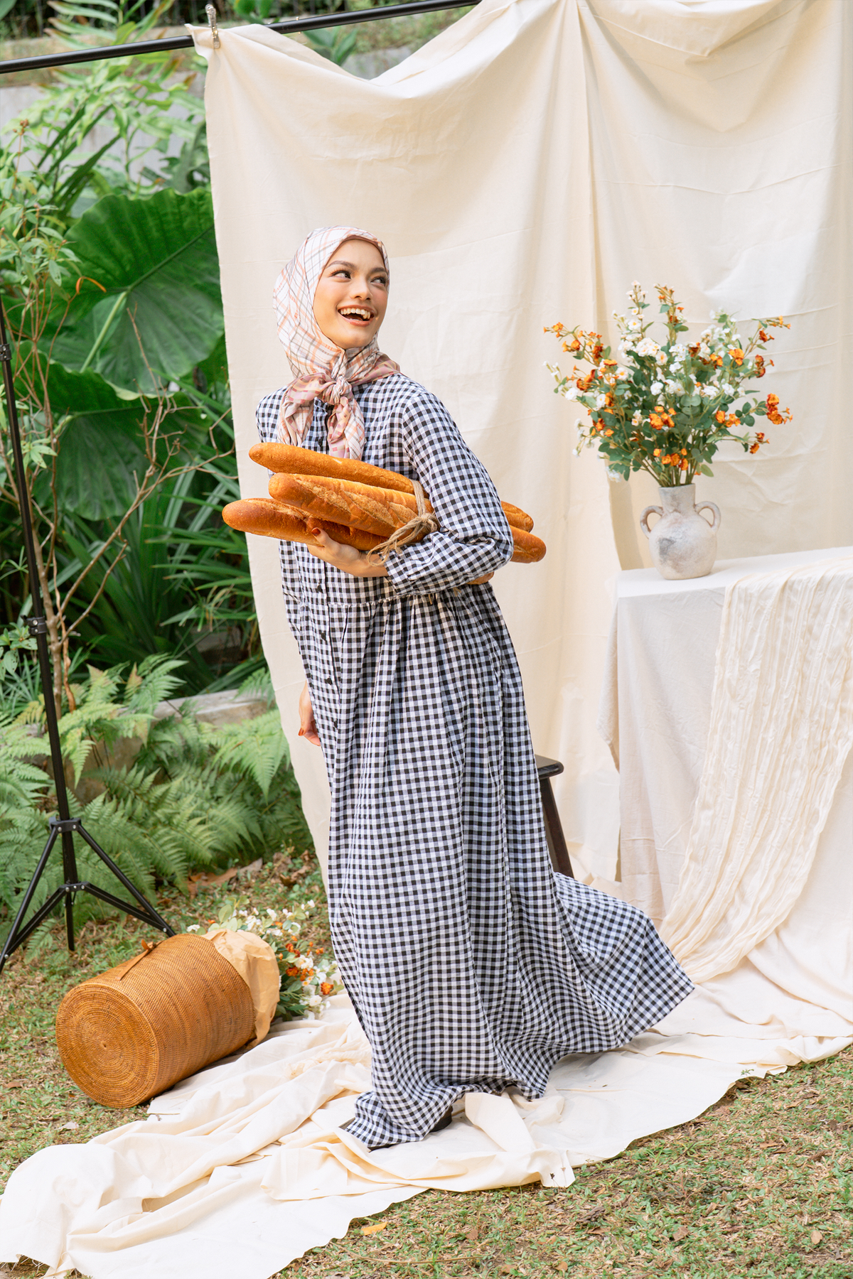 Black Forest - Sugar Gingham Maxi Dress