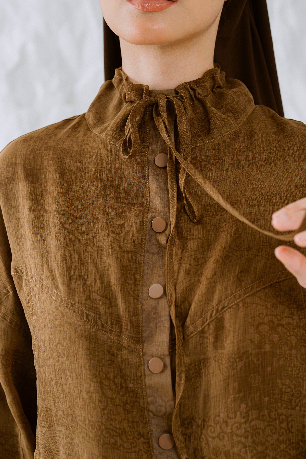 KŌDE The Sora Top - Brown