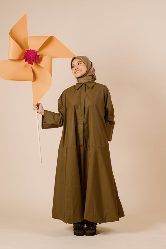 Clover Olive Cloud Bubble Dress