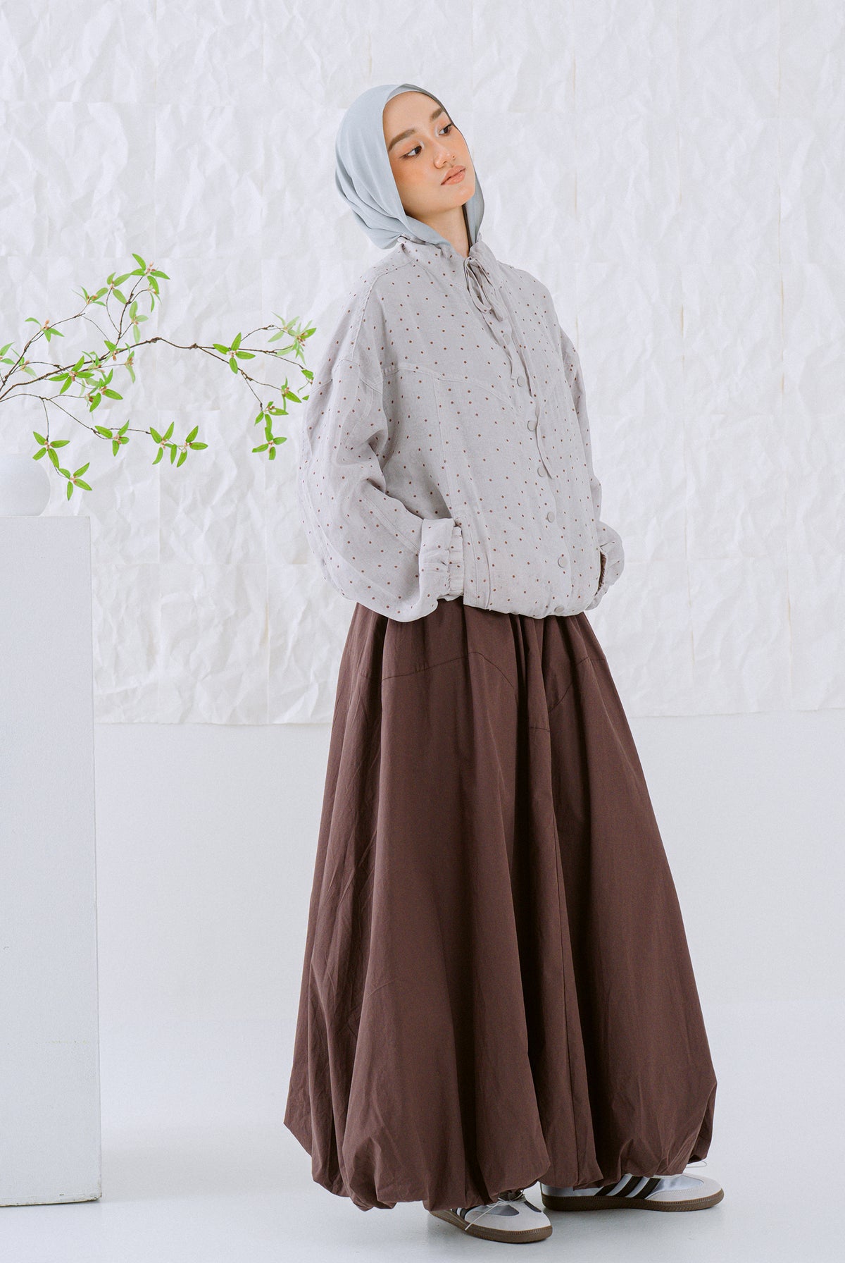 KŌDE The Noya Skirt - Cocoa