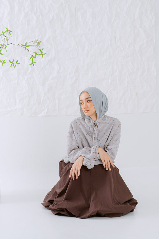 KŌDE The Noya Skirt - Cocoa