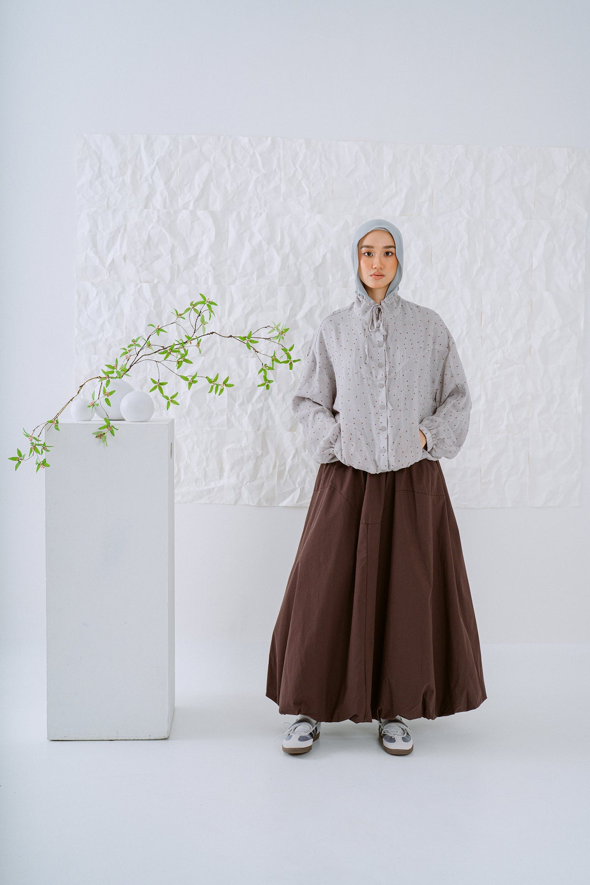 KŌDE The Sora Top - Grey