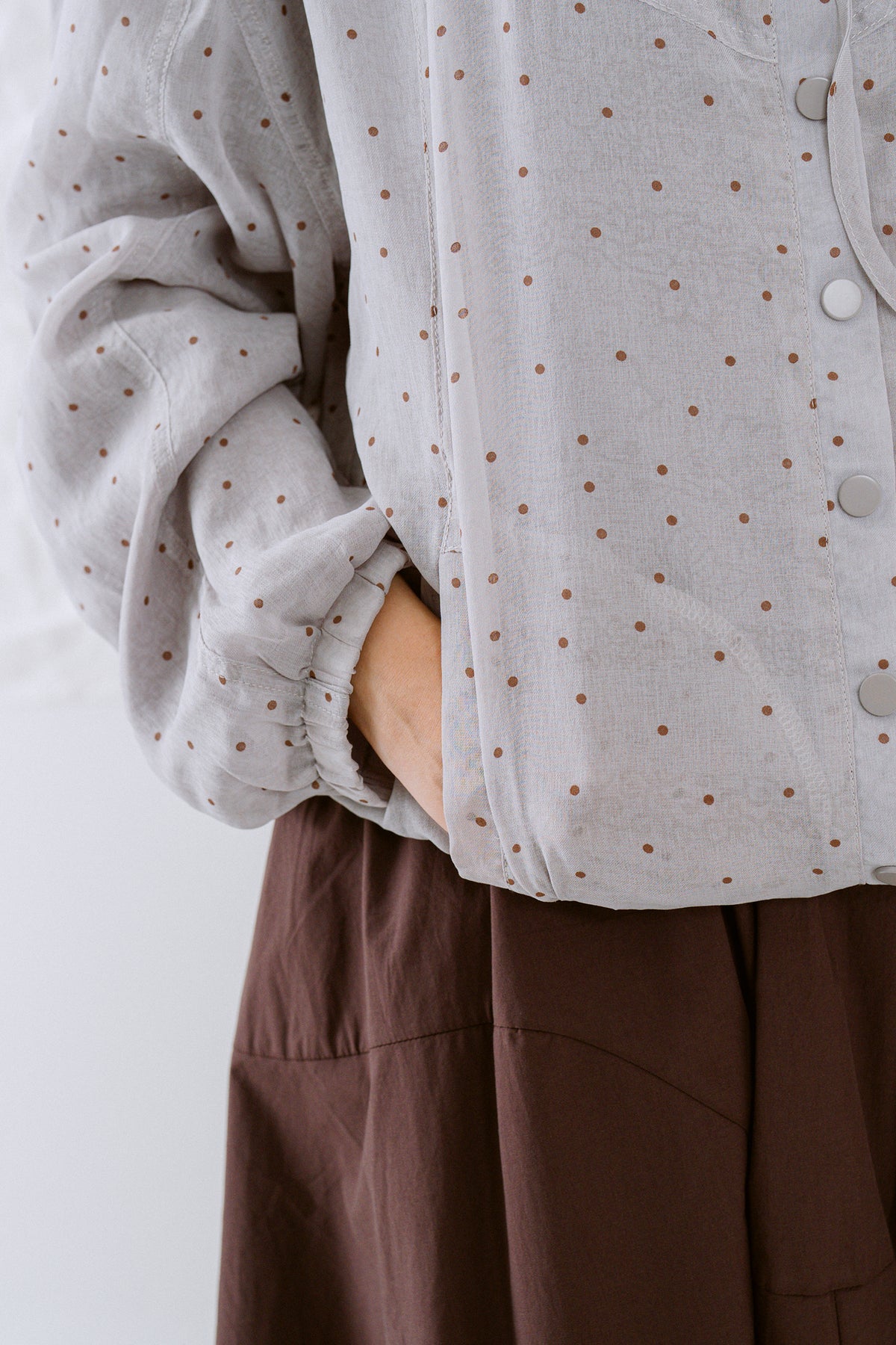 KŌDE The Sora Top - Grey