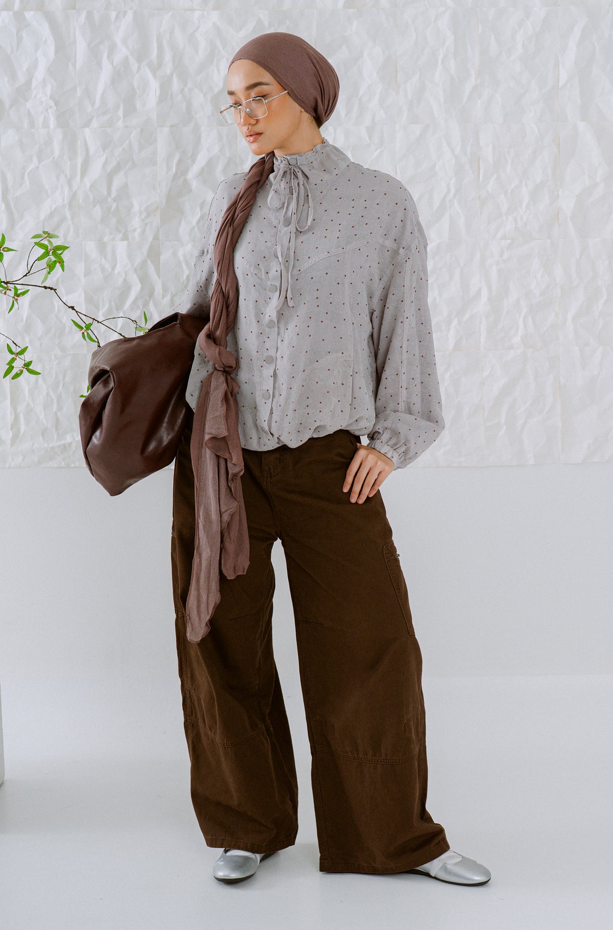 KŌDE The Sora Top - Grey