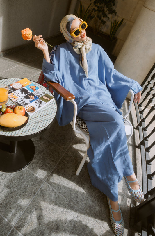 Indigo Poppy Co-ord Set