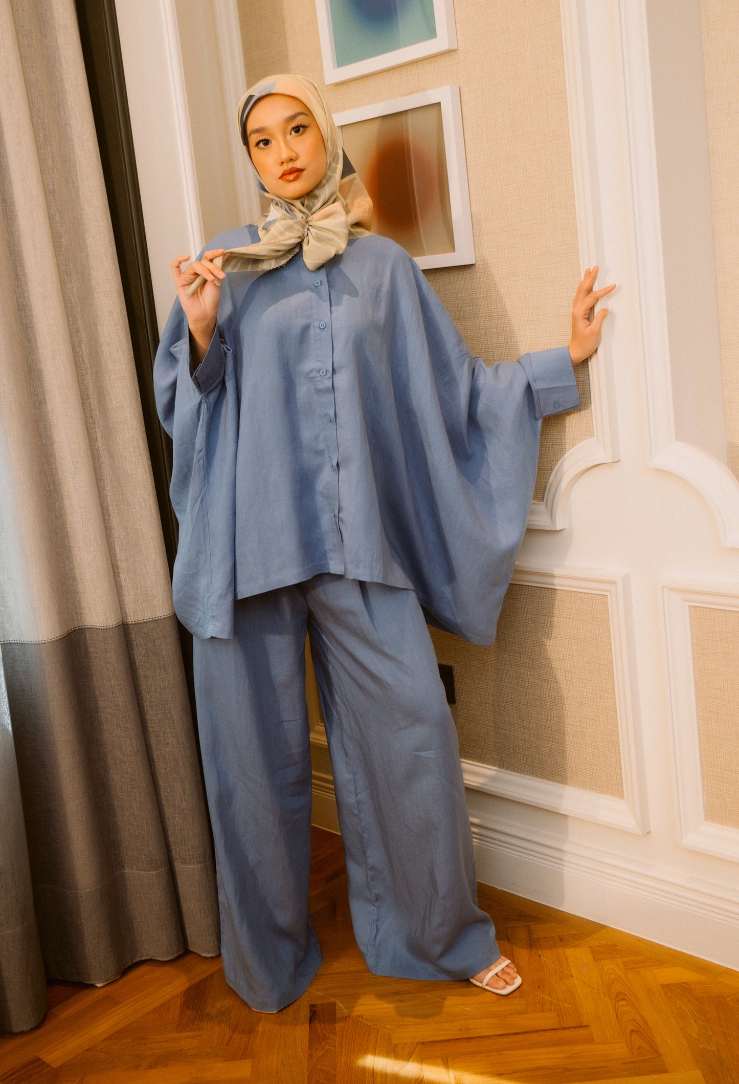 Indigo Poppy Co-ord Set