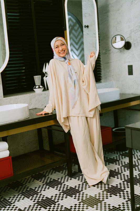 Latte Poppy Co-ord Set