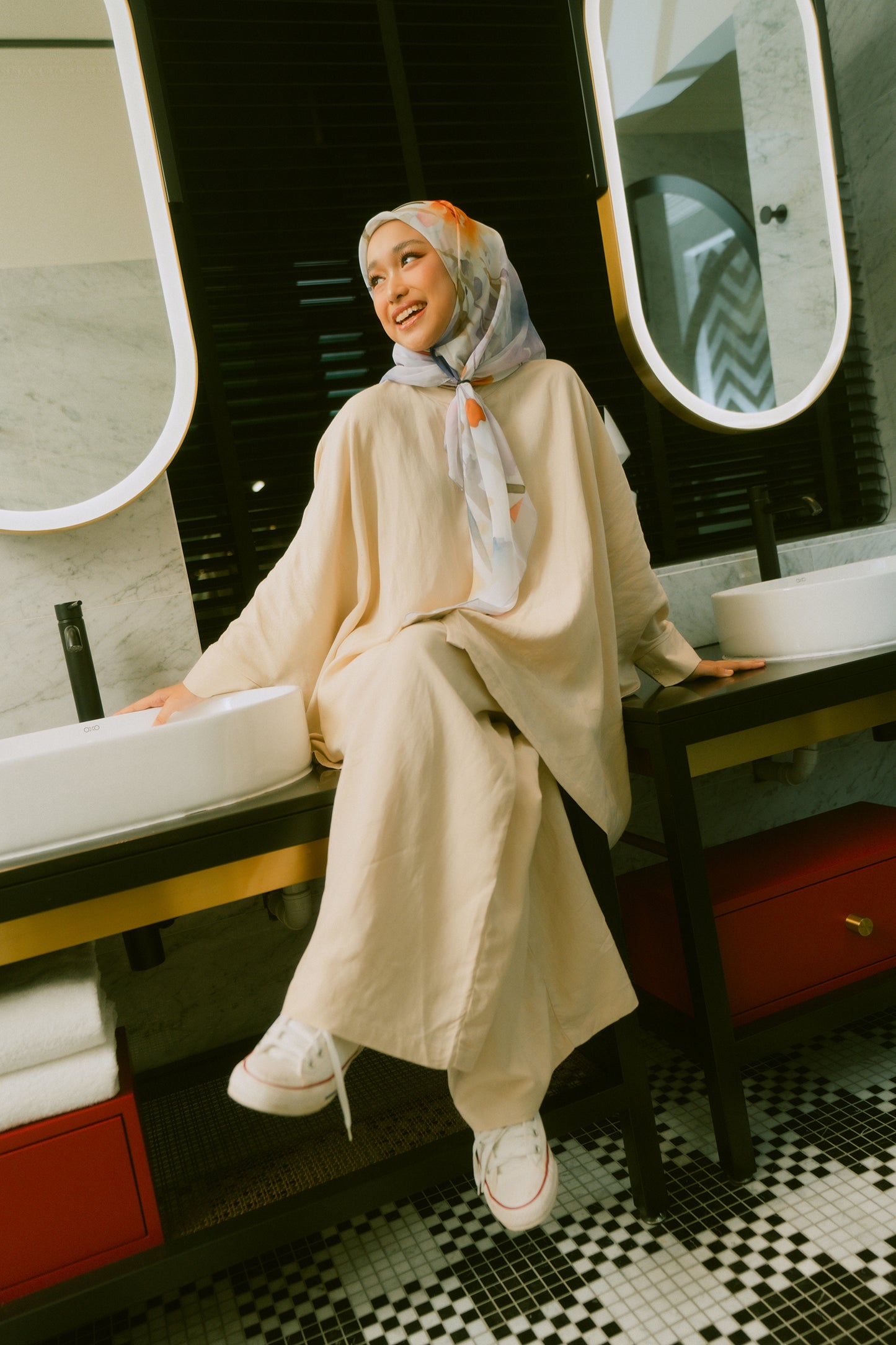 Latte Poppy Co-ord Set