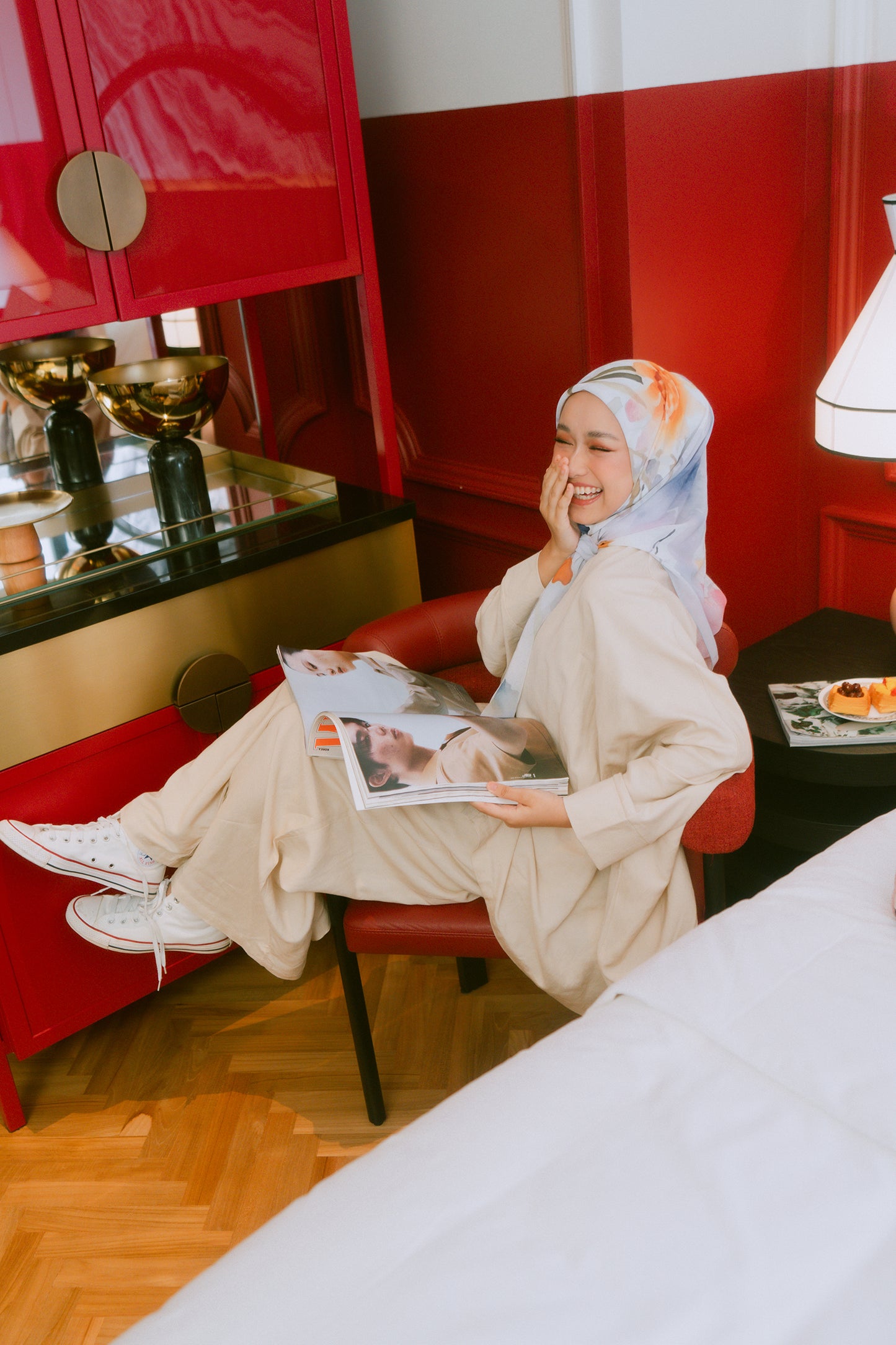 Latte Poppy Co-ord Set