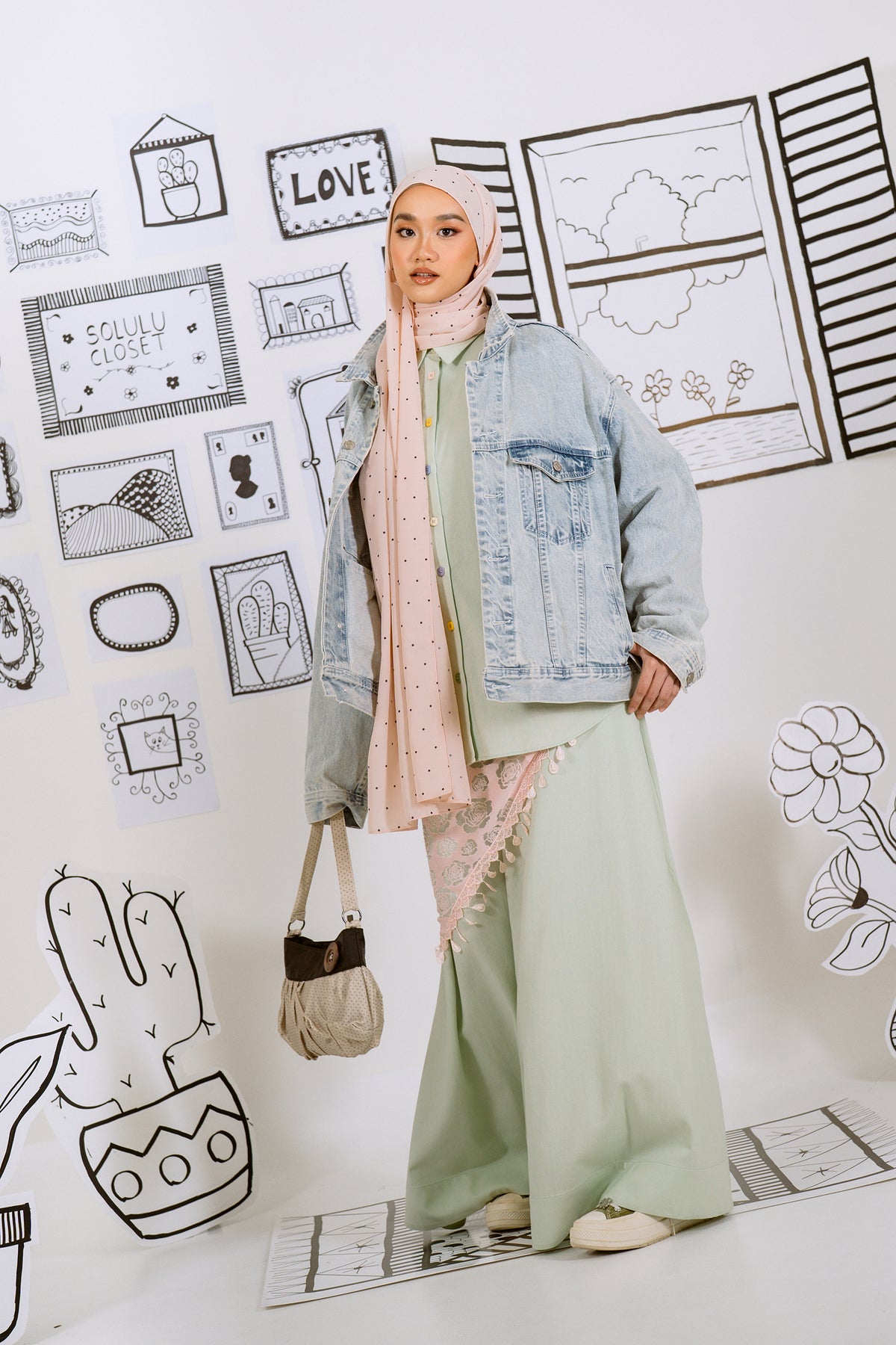 Mint Confetti Co-ord Set