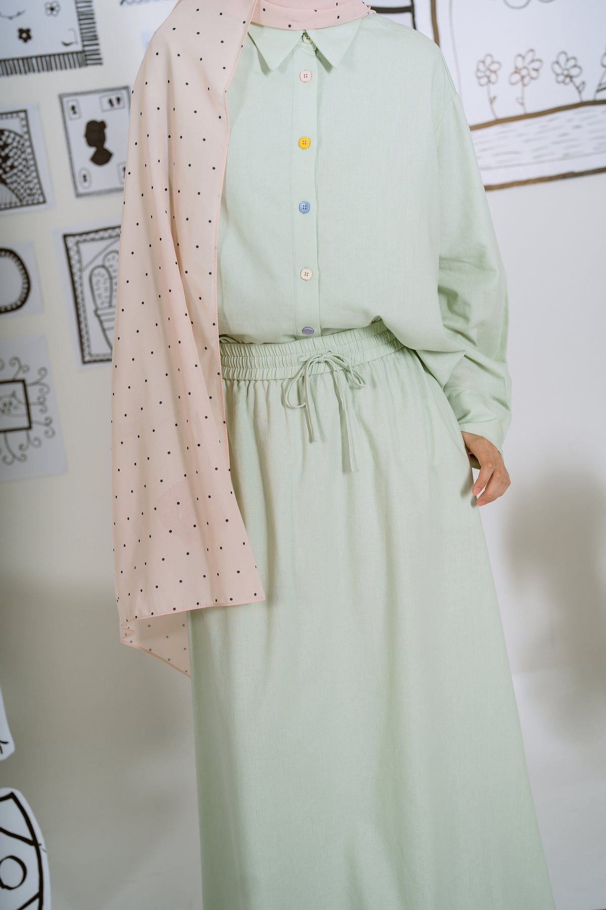 Mint Confetti Co-ord Set