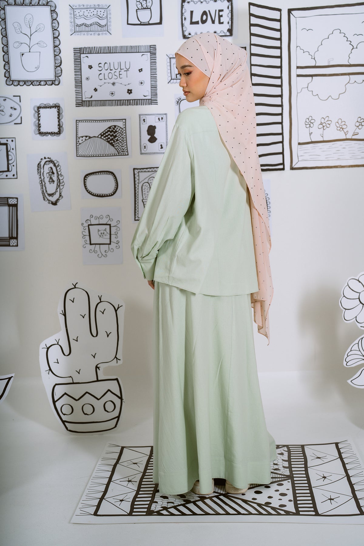 Mint Confetti Co-ord Set