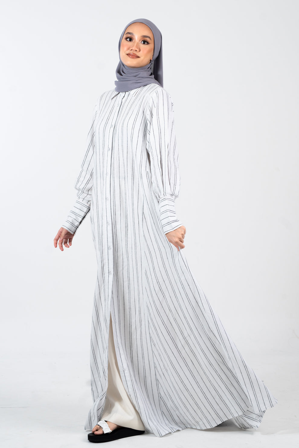 Nazrah Nazrah - Maxi Shirt Dress – Solulu Closet