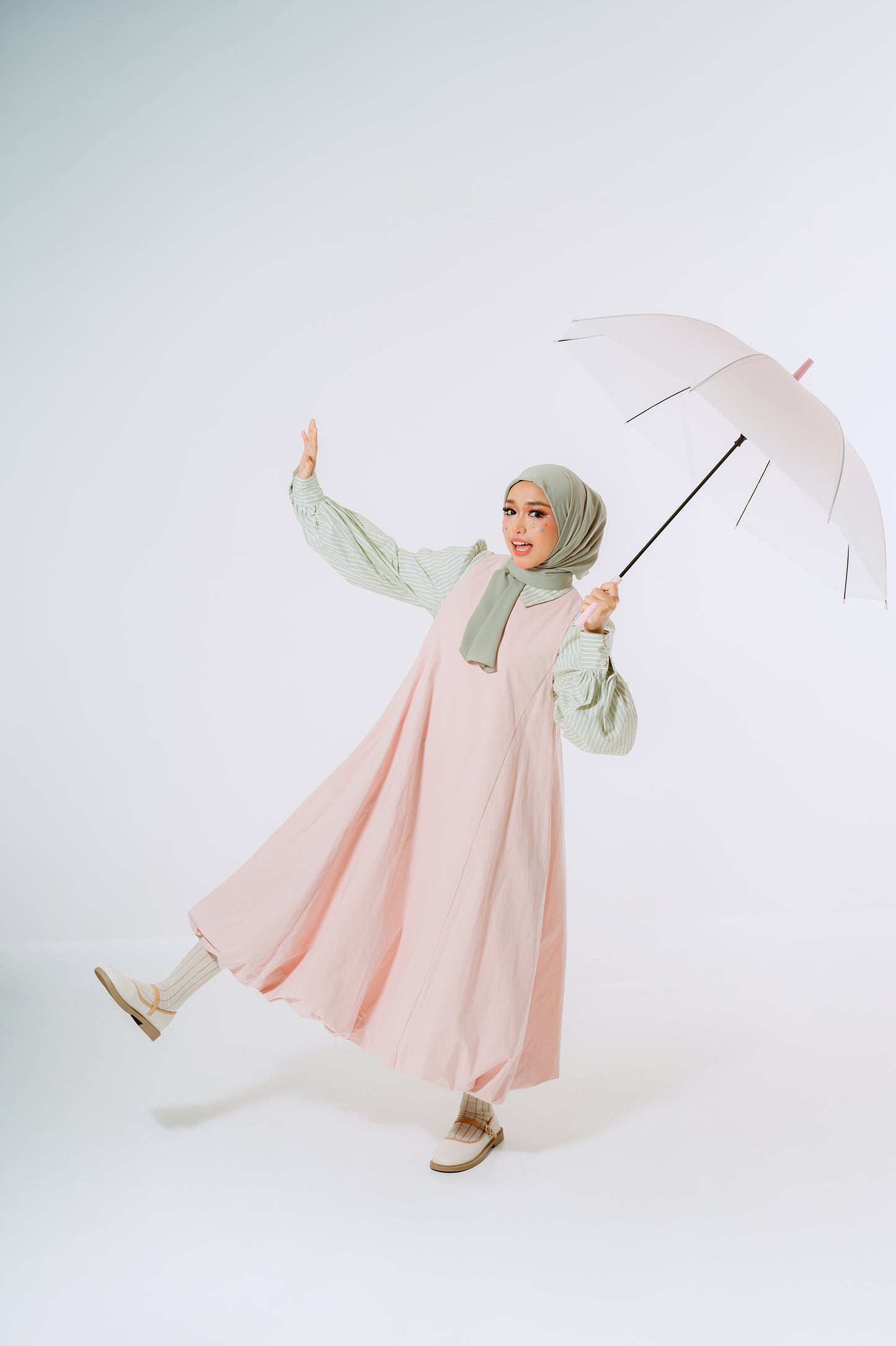 Peach Bubble Dress