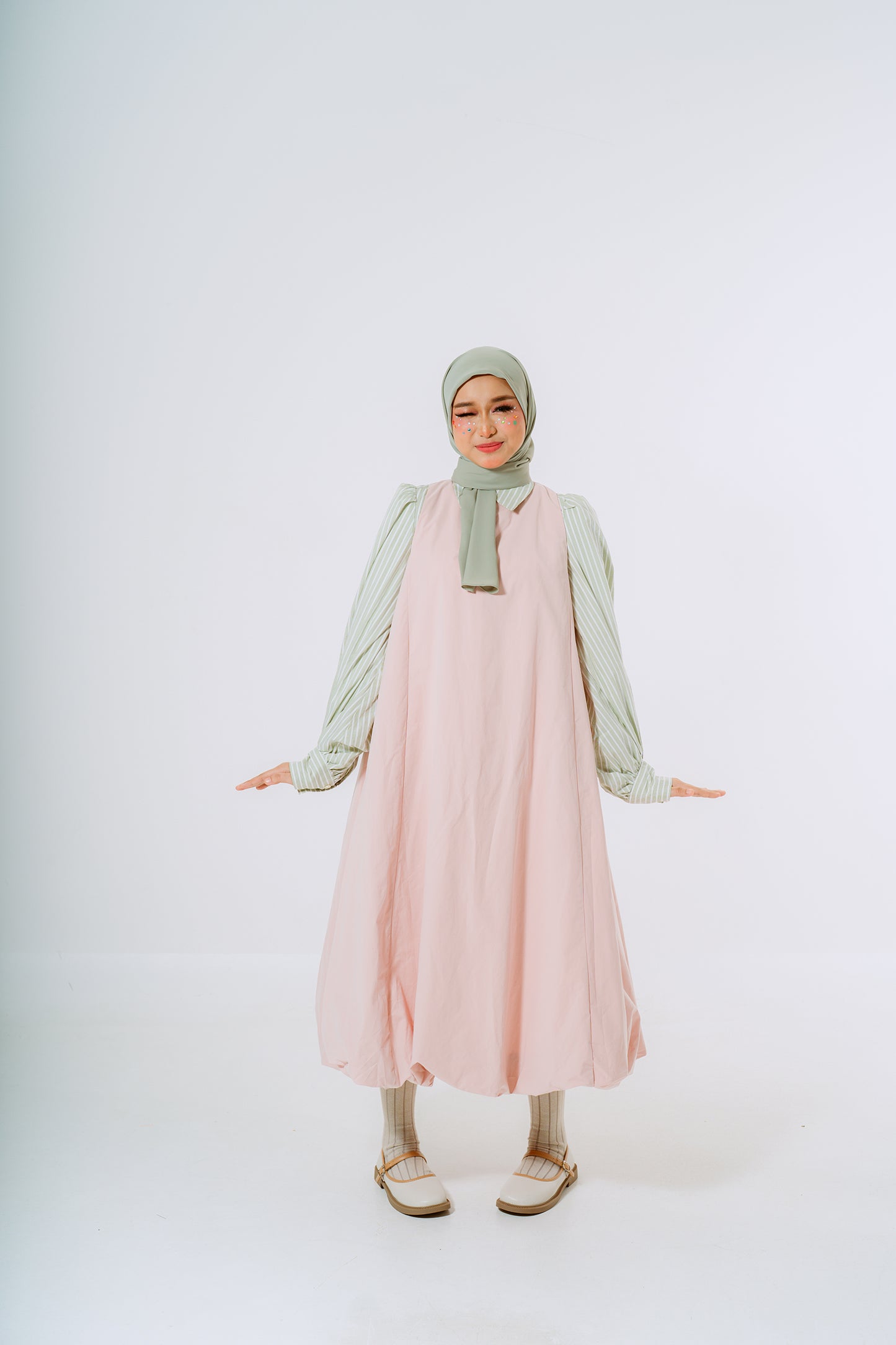 Peach Bubble Dress