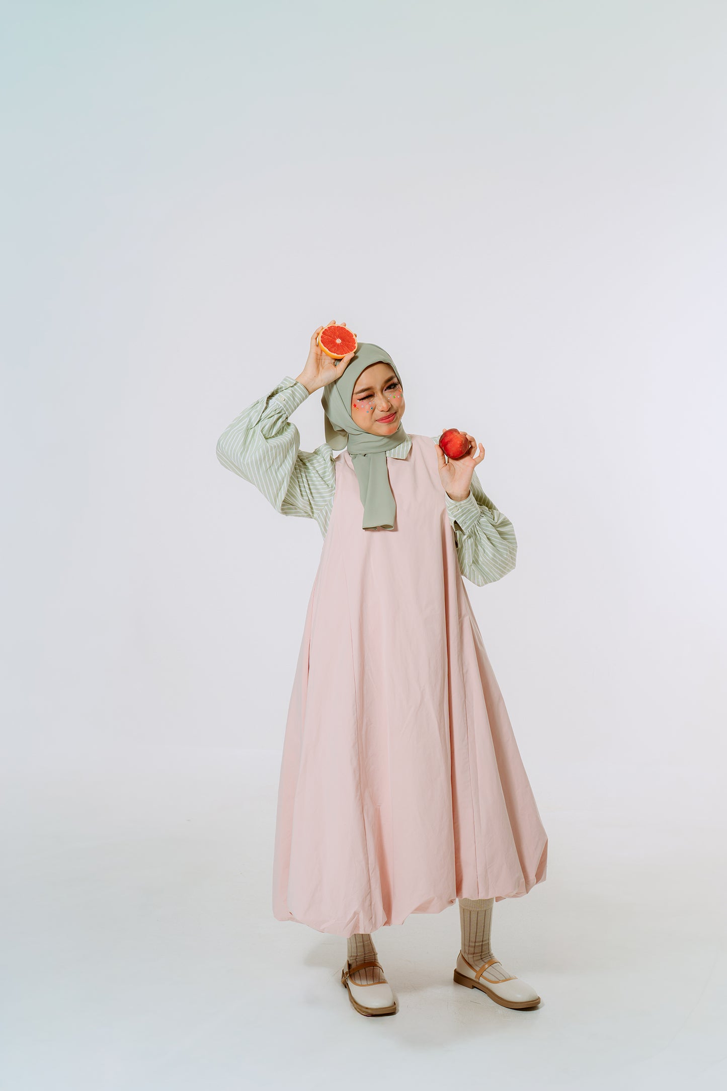 Peach Bubble Dress