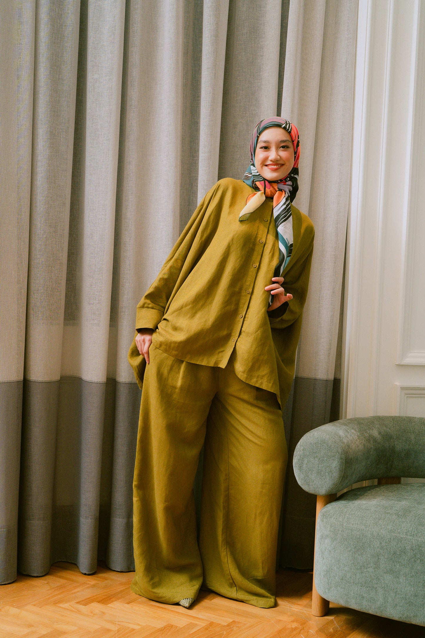 Pistachio Poppy Co-ord Set