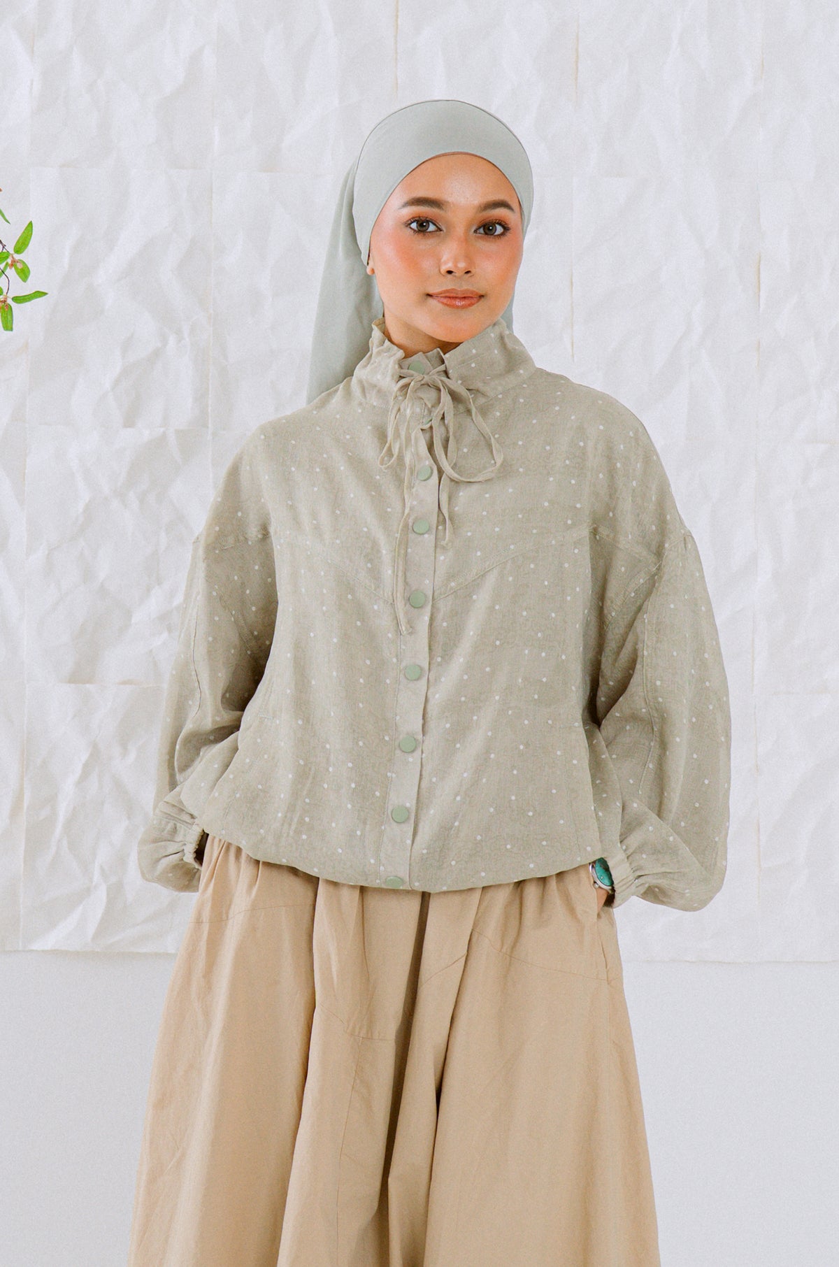 KŌDE The Sora Top - Sage