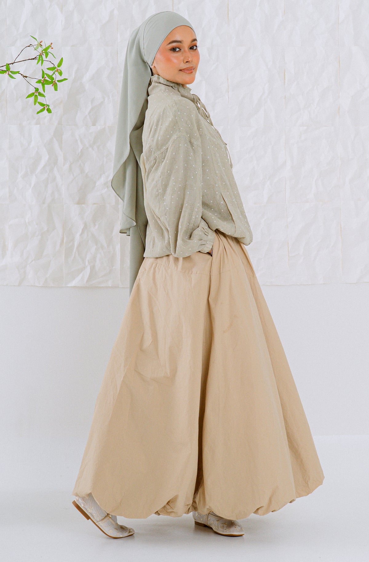 KŌDE The Sora Top - Sage