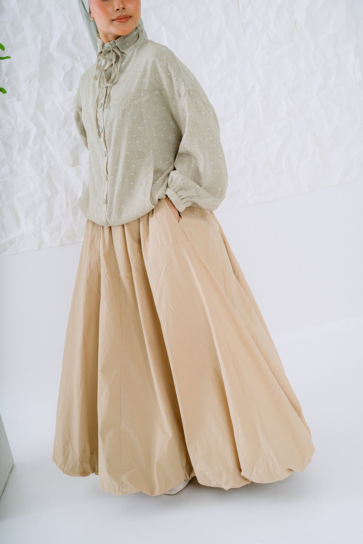 KŌDE The Noya Skirt - Sand