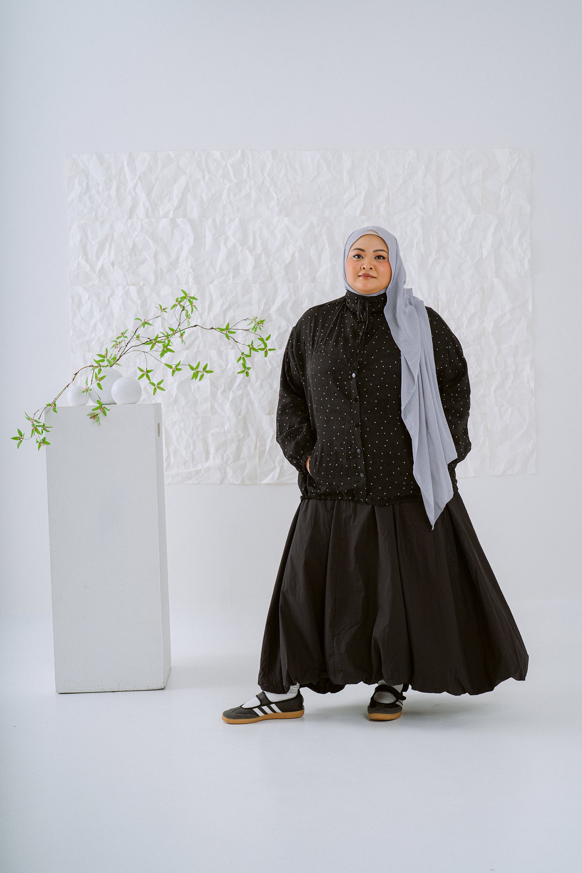 KŌDE The Noya Skirt - Black