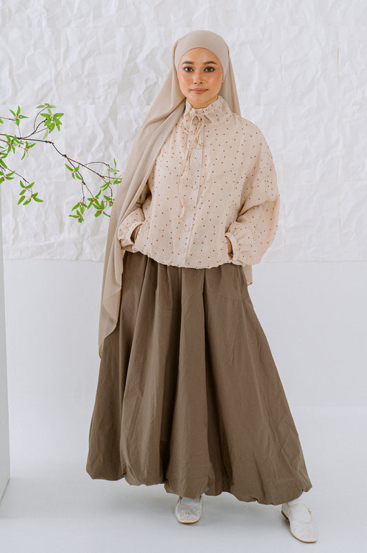 KŌDE The Noya Skirt - Stone