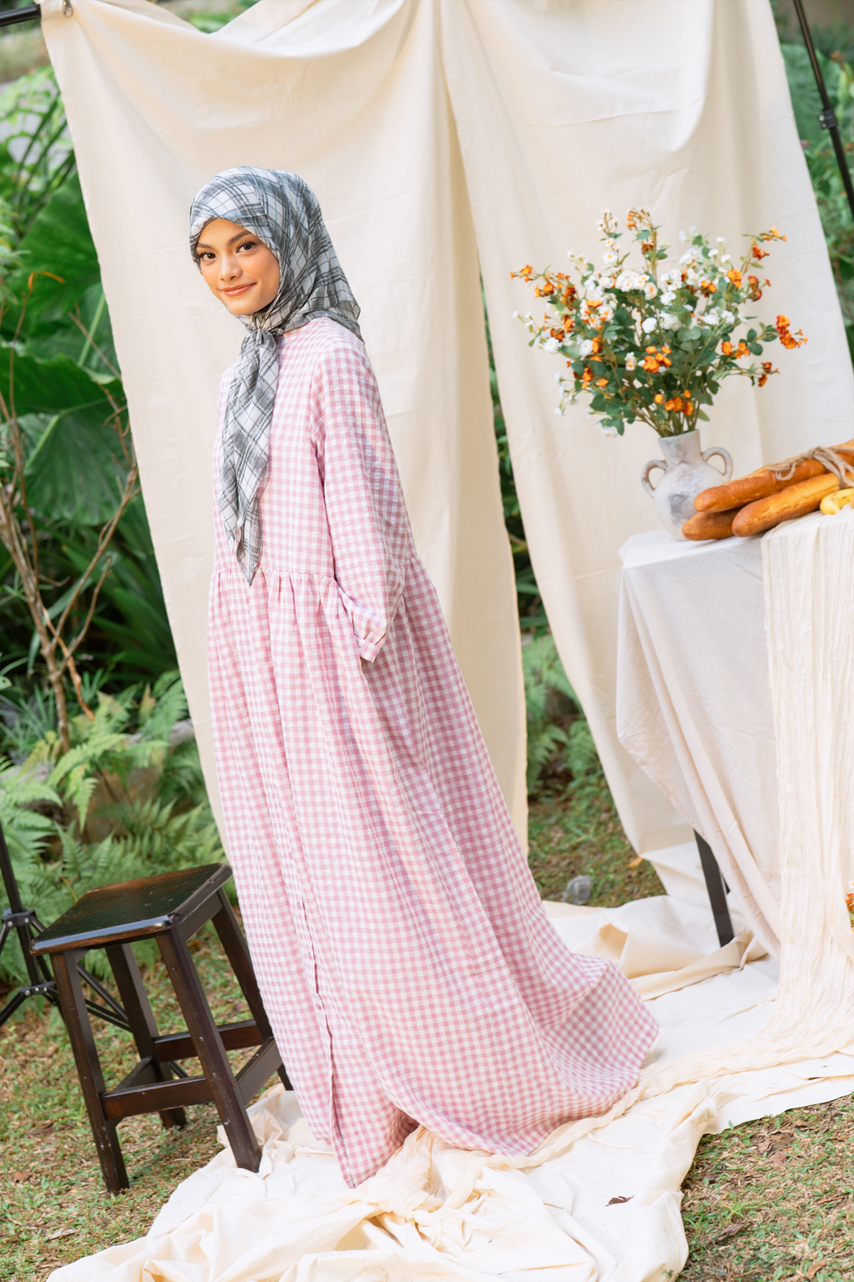 Strawberry Shortcake - Sugar Gingham Maxi Dress